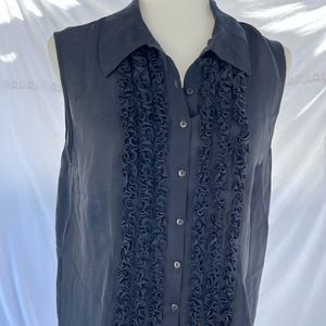 Beautiful Black Ruffle Blouse